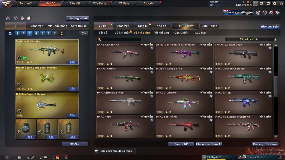 shop acc cf uy tin gia re